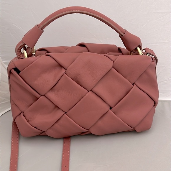 Valentina Fiore | Quilted Leather Bag in Rose - Picture 2 of 4